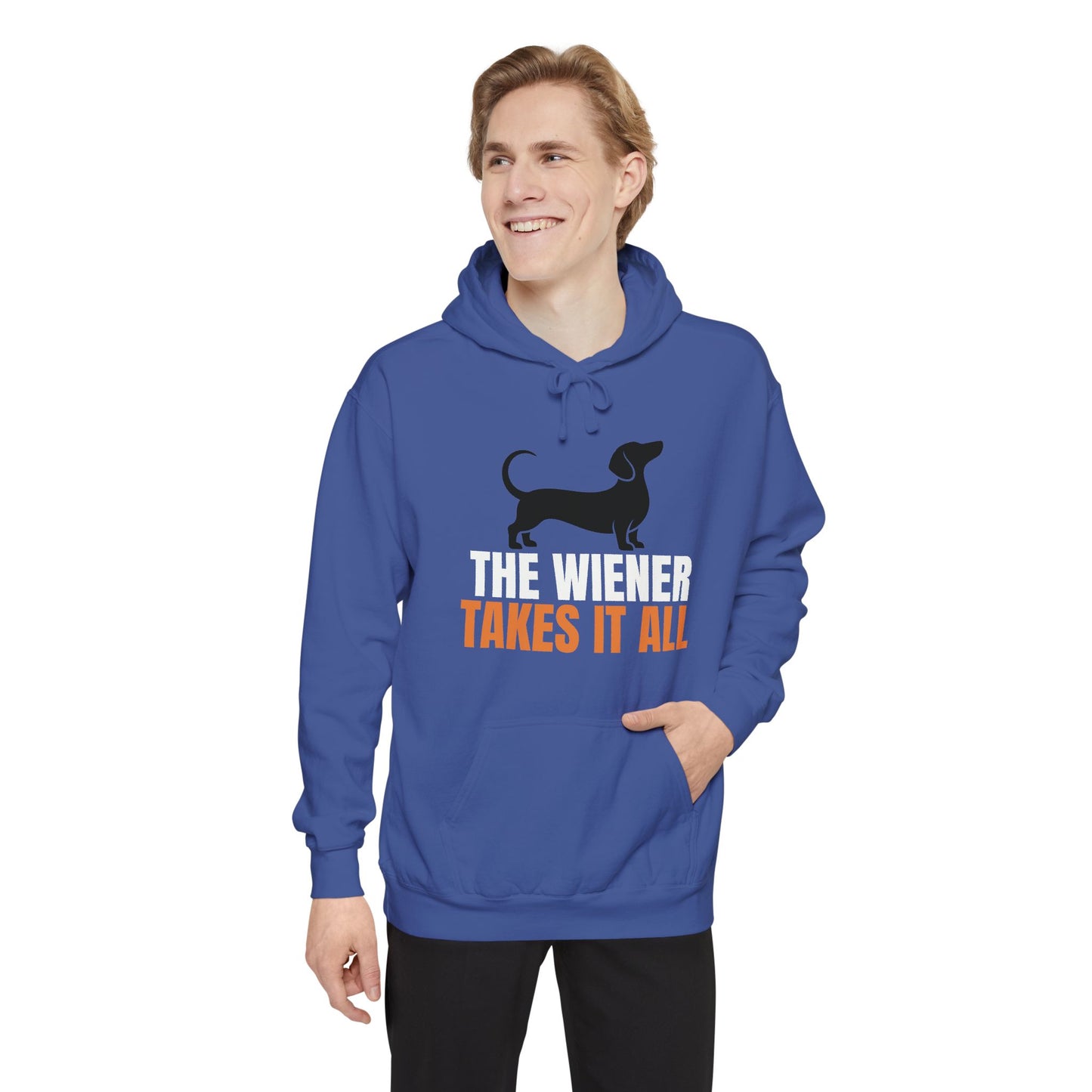 The Wiener Takes It All - Dachshund Comfort Colors Hoodie