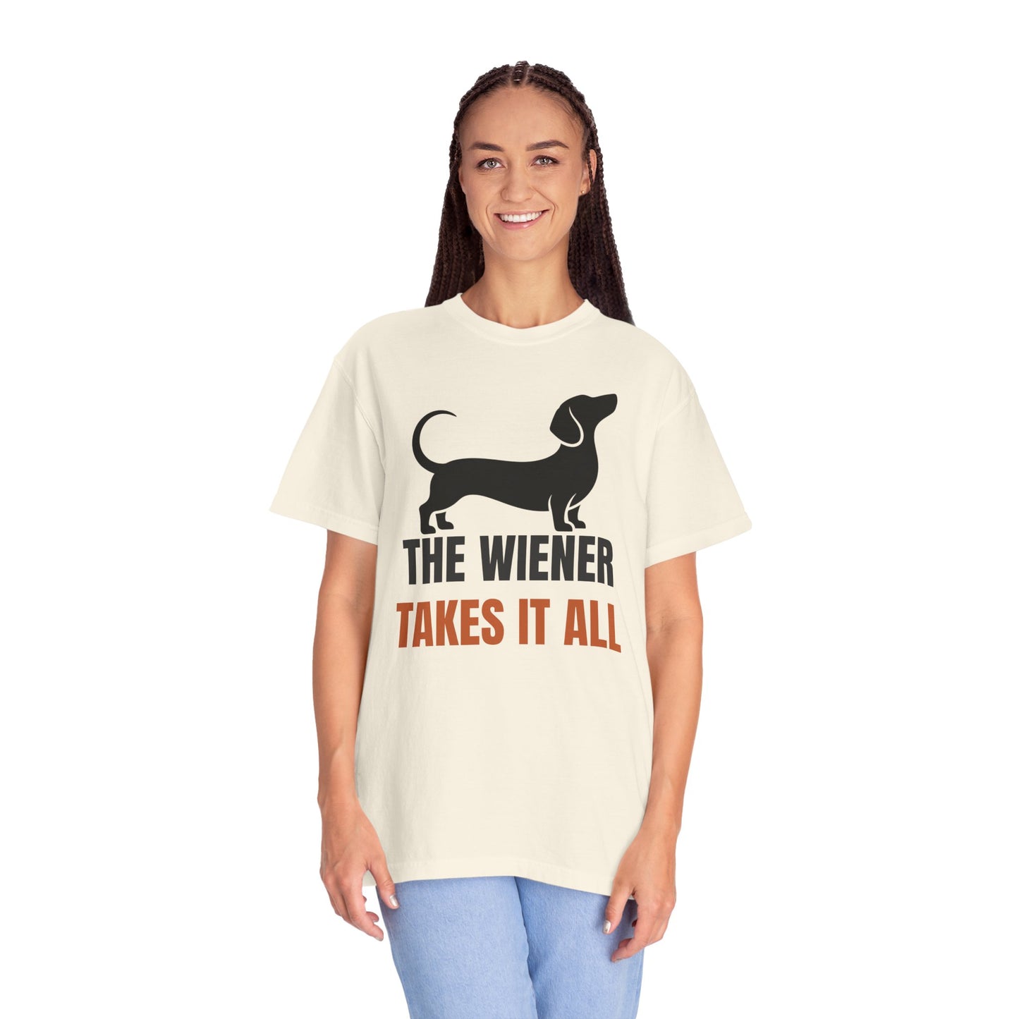 The Wiener Takes It All - Dachshund Comfort Colors Tee