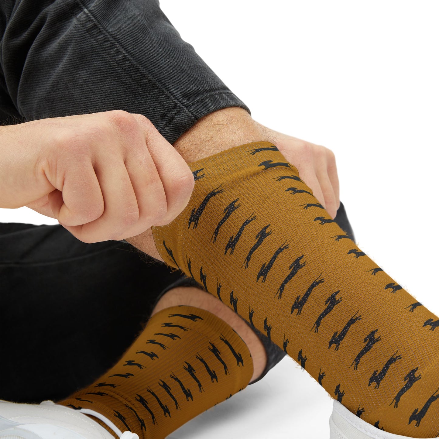 Running Dachshund Socks